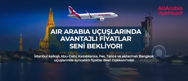 Air Arabia uçuşlarında avantajlı fiyatlar seni bekliyor! - küçük resim
