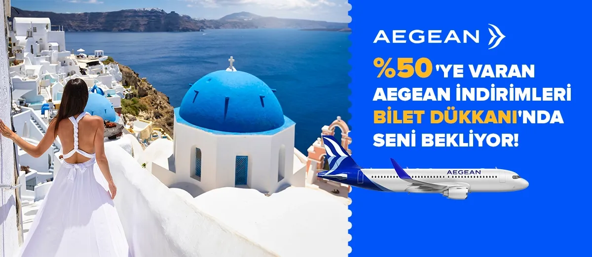 %50'ye Varan AEGEAN İndirimleri!