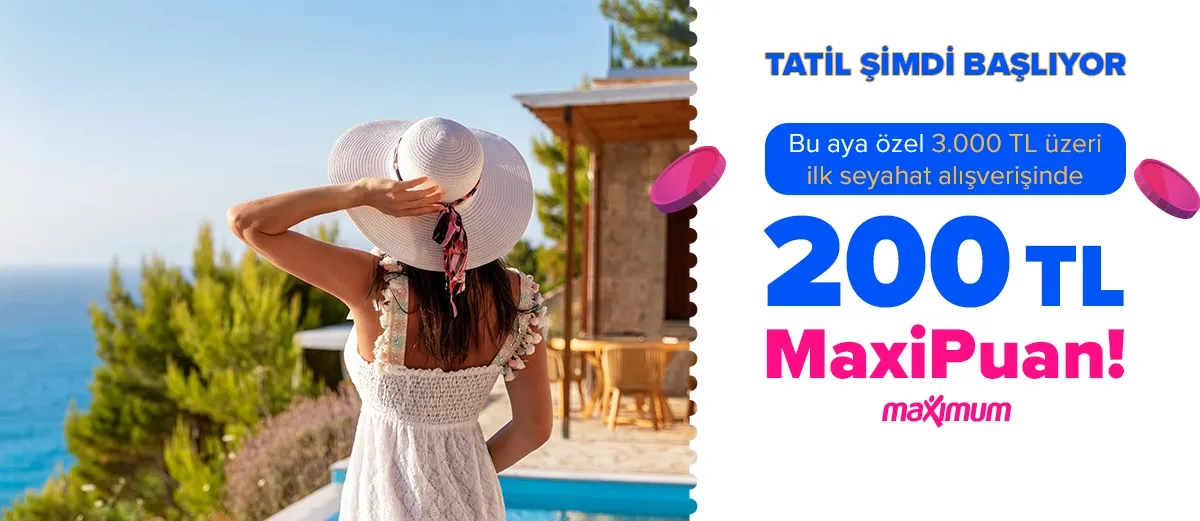 200 TL MaxiPuan Bilet Dükkanı'nda!