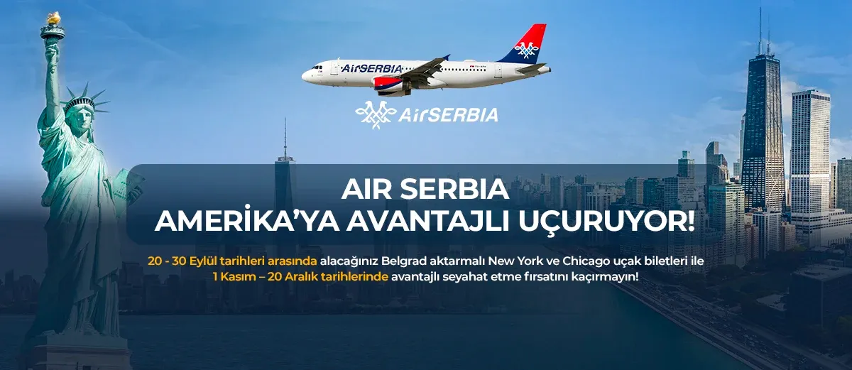 Air Serbia Amerika’ya Avantajlı Uçuruyor! - küçük resim